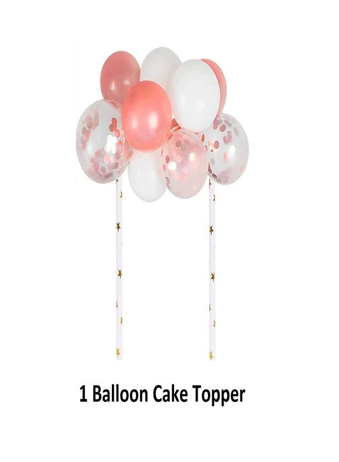 FI - FLICK IN 52 pcs 16th Birthday Decorations for Girls with Balloon Cake Topper 16th Birthday Decorations Set for Adults Number Foil 16 Confetti Balloons (Pack of 52,Rose Gold) - Image 4